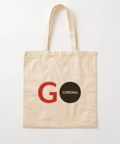 A stylish Go Corona Shopping Tote Bag for all your shopping needs, featuring the word "go" prominently.