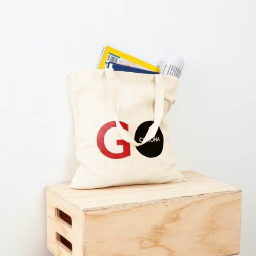 A Go Corona Shopping Tote Bag perfect for shopping on the go.