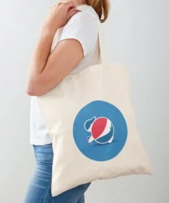 A woman shopping with a But Crack Shopping Tote Bag.