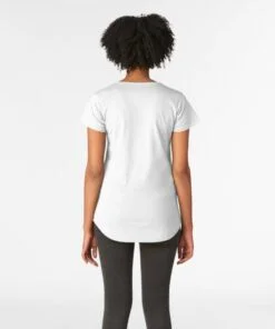 Lava Prints T-shirt for Women White Round Neck