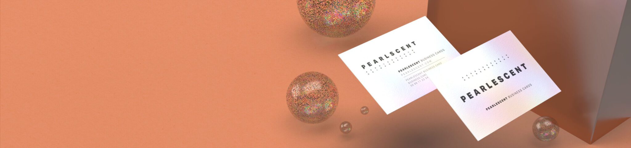 Lava Prints Pearlescent Business Card