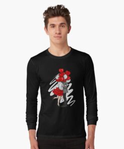 Men's black full-sleeve t-shirt