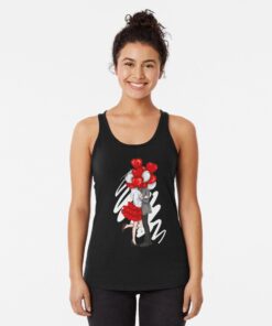 sleeveless black t-shirt