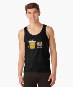 Men's black racerback tank top