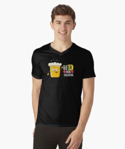 Men's black t-shirt for valentine's day