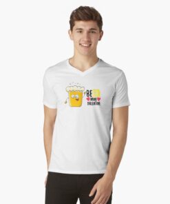 Men's v-neck fitted t-shirt
