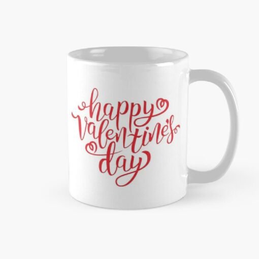 Happy valentine's day printed mugs