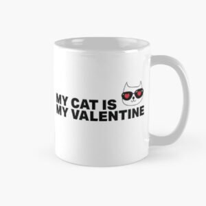 Coffee mugs printed with valentine texts and designs