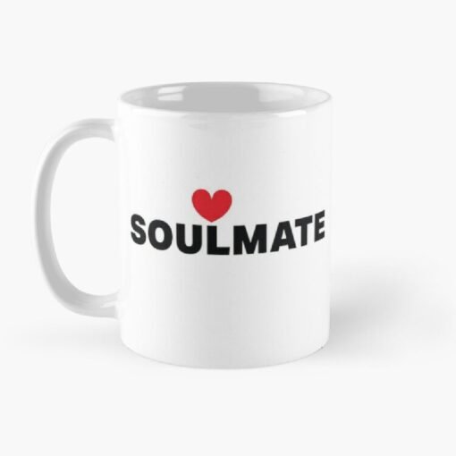 'soulmate' printed coffee mugs
