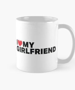 Ceramic mugs printed with love texts