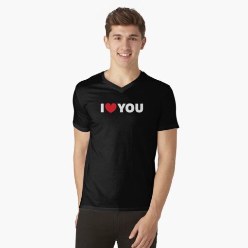 Men's i love you t-shirt for valentine's day