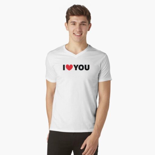 Men's i love you t-shirt for valentine's day