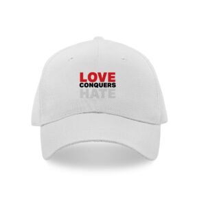 Love conquers hate valentine's cap