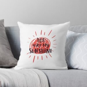 White throw pillow you are my valentine