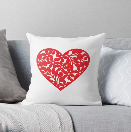 Printed throw pillows