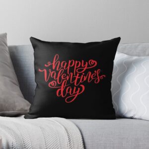 Happy valentine's day throw pillow decorative