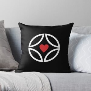 Black throw pillow for sofa, couch and bed