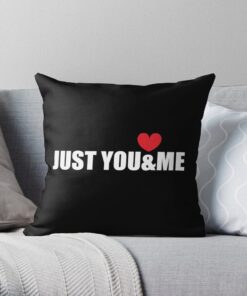 Just you and me throw pillow