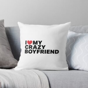 White pillow for valentine's day
