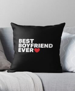 Best boyfriend ever pillow black