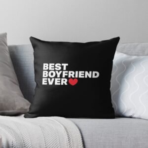 Best boyfriend ever pillow black