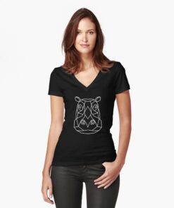 lava-prints-fitted-v-neck-t-shirt-black