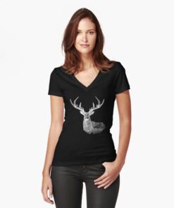 lava-prints-fitted-v-neck-t-shirt-black