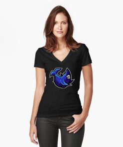 lava-prints-fitted-v-neck-t-shirt-black