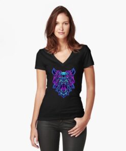 lava-prints-fitted-v-neck-t-shirt-black