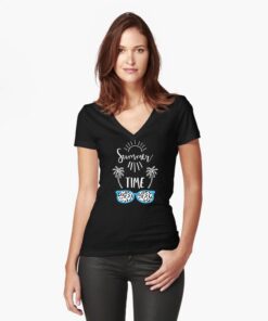 lava-prints-fitted-v-neck-t-shirt-black