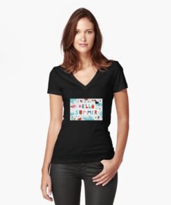 lava-prints-fitted-v-neck-t-shirt-black