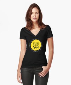 lava-prints-fitted-v-neck-t-shirt-black