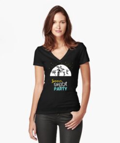 lava-prints-fitted-v-neck-t-shirt-black