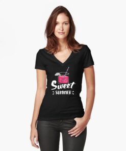 lava-prints-fitted-v-neck-t-shirt-black