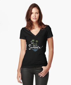 lava-prints-fitted-v-neck-t-shirt-black