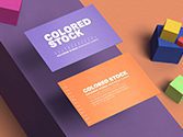 colored-stock-business-cards