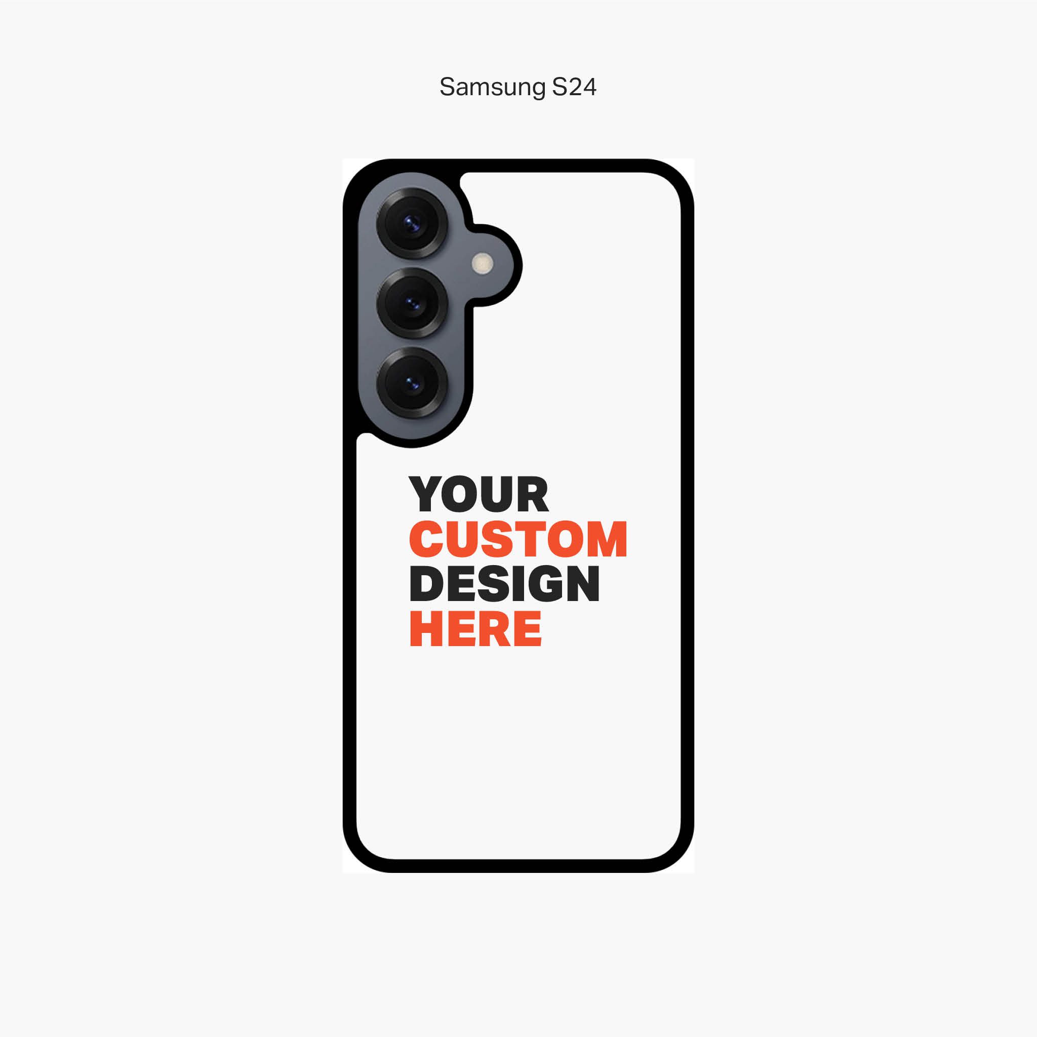 Custom Samsung Galaxy S24 phone case for personalised printing