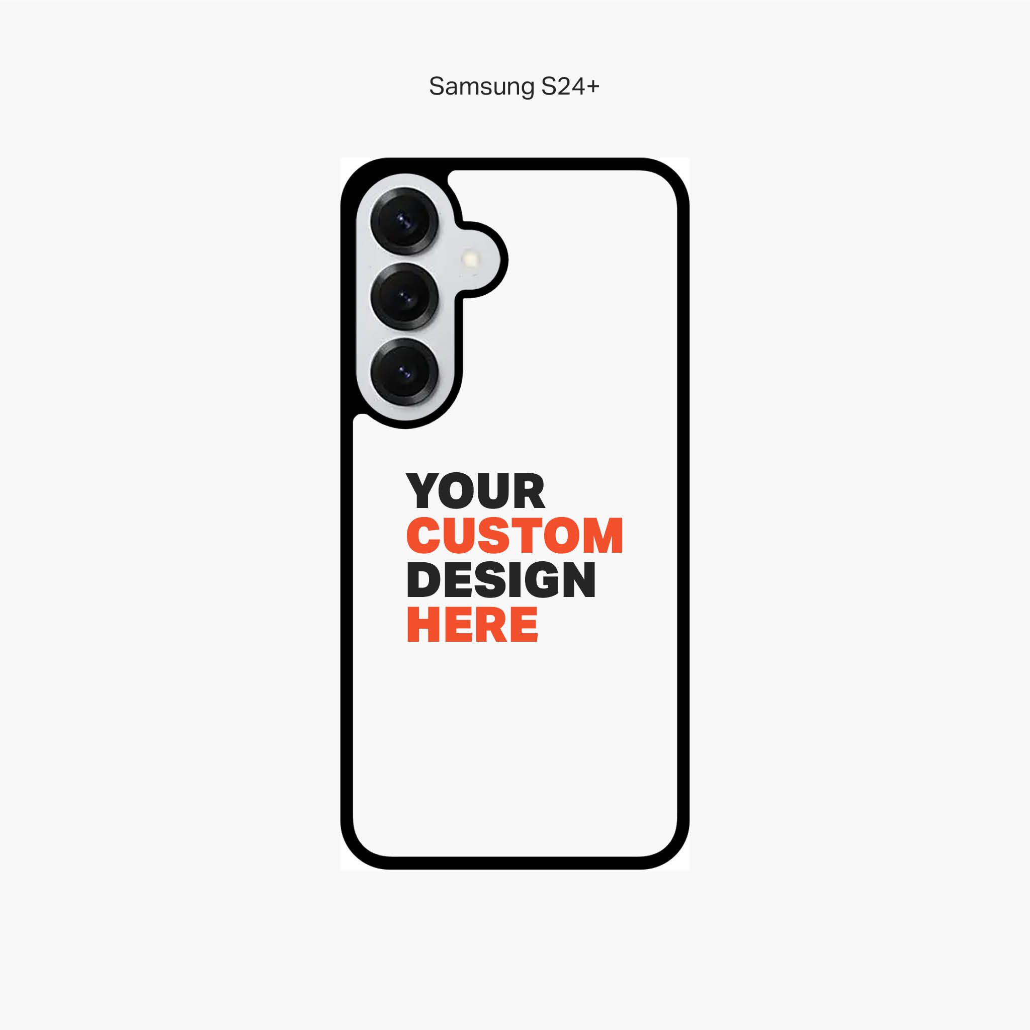 Custom Samsung Galaxy S24+ phone case for personalised printing