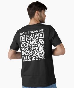 QR Code T-Shirt Dubai black graphic design by Lava Prints